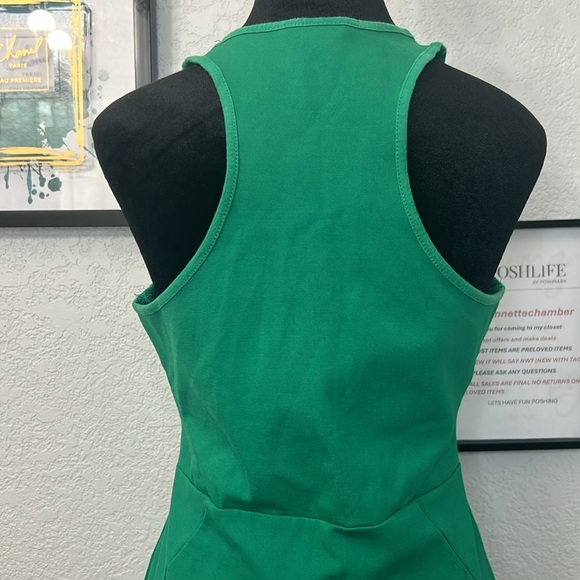 H&M sz medium Green Razorback Midi Dress - Picture 4 of 11